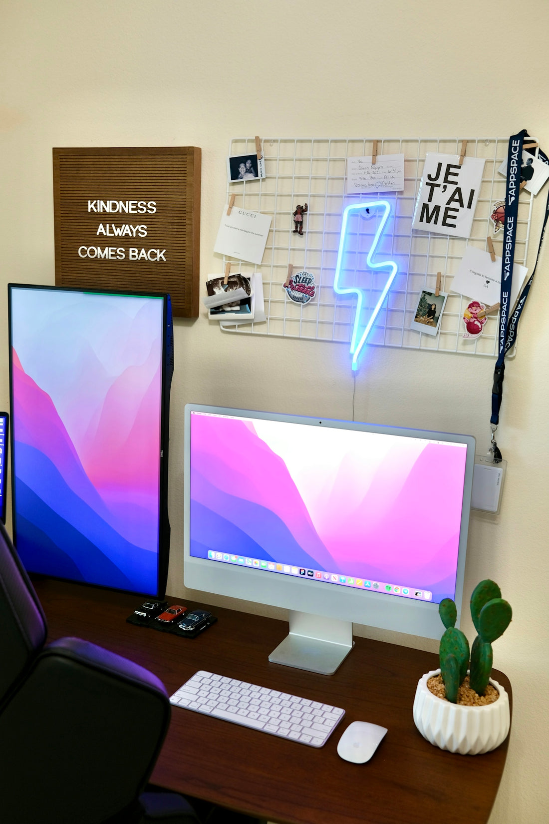 a desktop computer monitor sitting on top of a desk