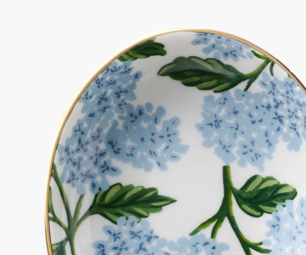Porcelain Spoon Rest - Hydrangea