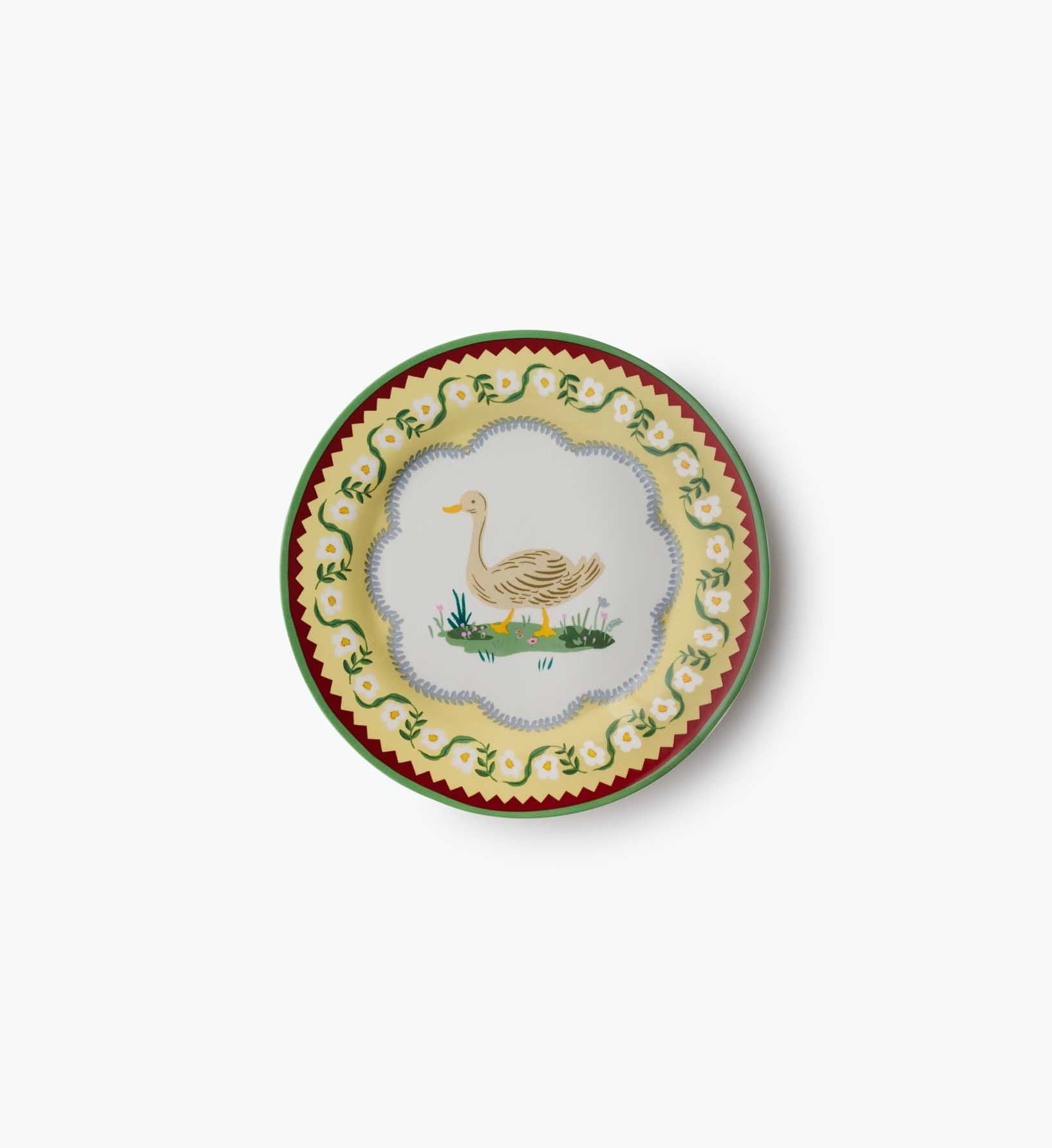 Porcelain Dessert Plate Set - Home Sweet Home